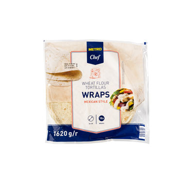 Tortilla-Wraps 30 cm 1 Packung. 1,62 kg