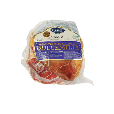 SIMONINI Prosciutto crudo senza osso con bauletto 1/2 di forma 5 kg