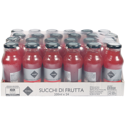 Bevanda analcolica a base di succo di arancia rossa 24 bott. VAP 20 cl