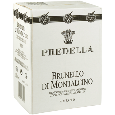 PREDELLA Brunello di Montalcino red wine 6 bottles 75 cl