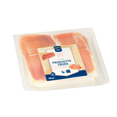 Prosciutto crudo a fette conf. 500 g