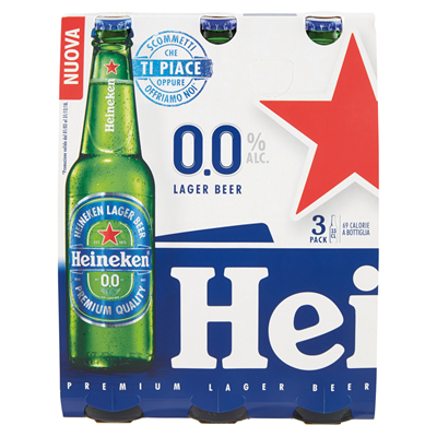 Heineken Birra chiara analcolica 24 bott. 33 cl