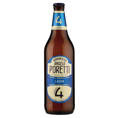 PORETTI 4 LUPPOLI Birra Lager 15 bott. VAP 66 cl