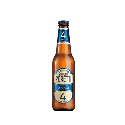 PORETTI 4 LUPPOLI Birra Lager 24 bott. VAP 33 cl