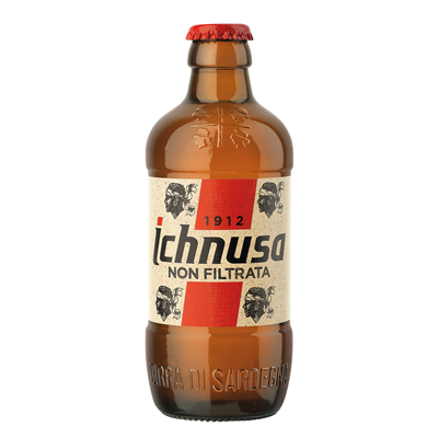 ICHNUSA NON FILTRATA Birra Lager non filtrata 24 bott. VAP 33 cl