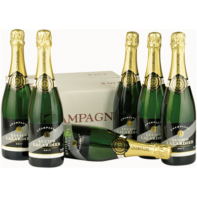 LALARDIER Sparkling Champagne Brut 6 bottles. 75 cl