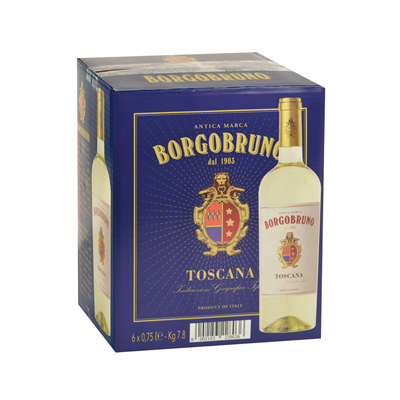 BORGOBRUNO Weißwein Toskana IGT 6 Flaschen. 75 cl