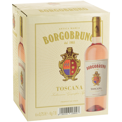 BORGOBRUNO Rosé aus der Toskana IGT 6 Flaschen. 75 cl