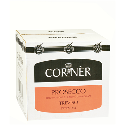 CORNER Prosecco Treviso DOC Extra Dry 6 Flaschen. 75 cl