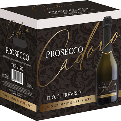 CADORO Prosecco Treviso DOC extra trocken 6 Flaschen. 75 cl