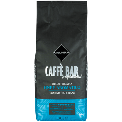 COLUMBUS Caffè Bar Professional in grani decaffeinato fine e aromatico conf. 1 kg