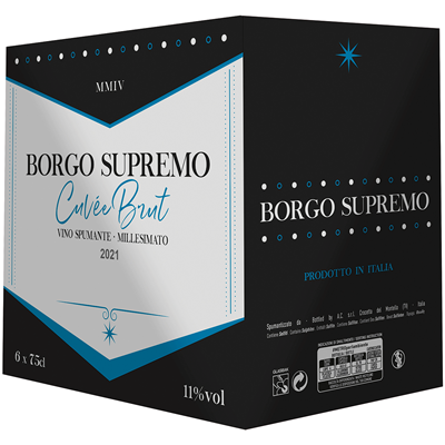 BORGO SUPREMO Spumante Brut Millesimato 6 bott. 75 cl