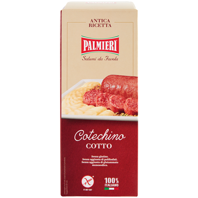 PALMIERI Vorgekochter Cotechino 1 Packung. 500 g