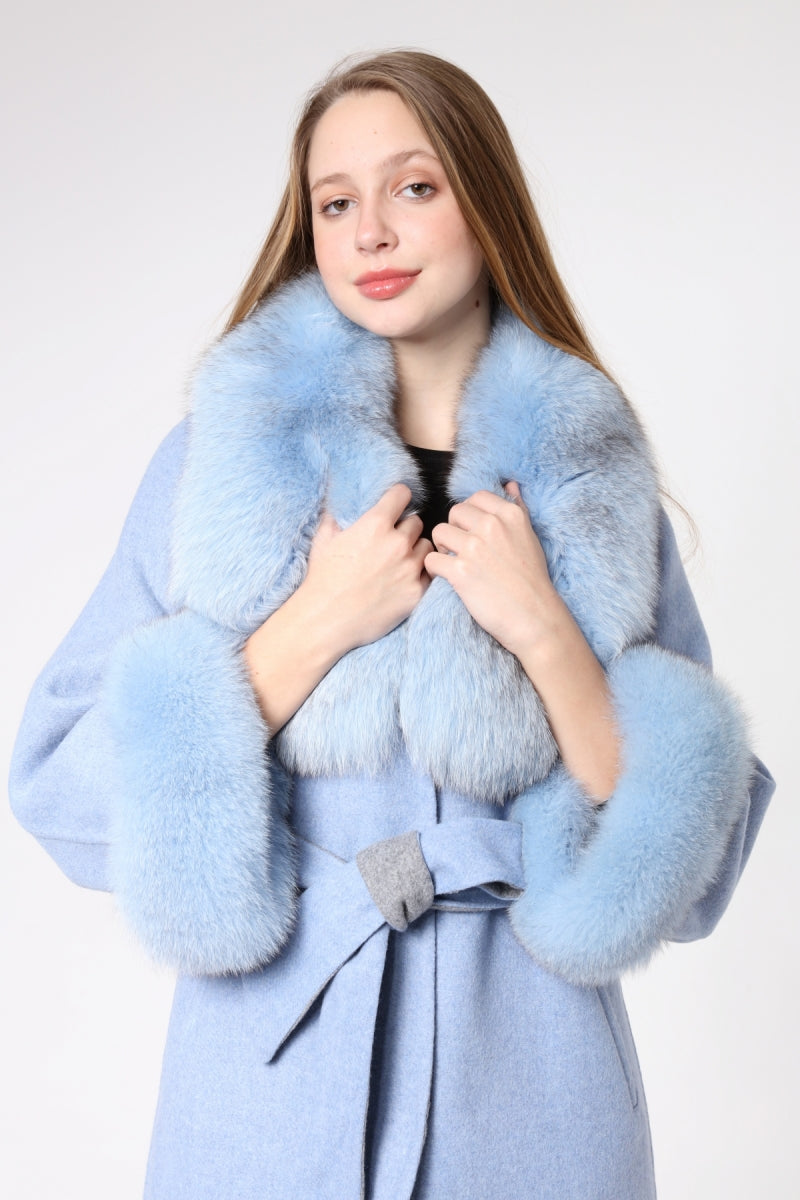 LAVIA Chinchilla Shearling Alpaca Women's Coat