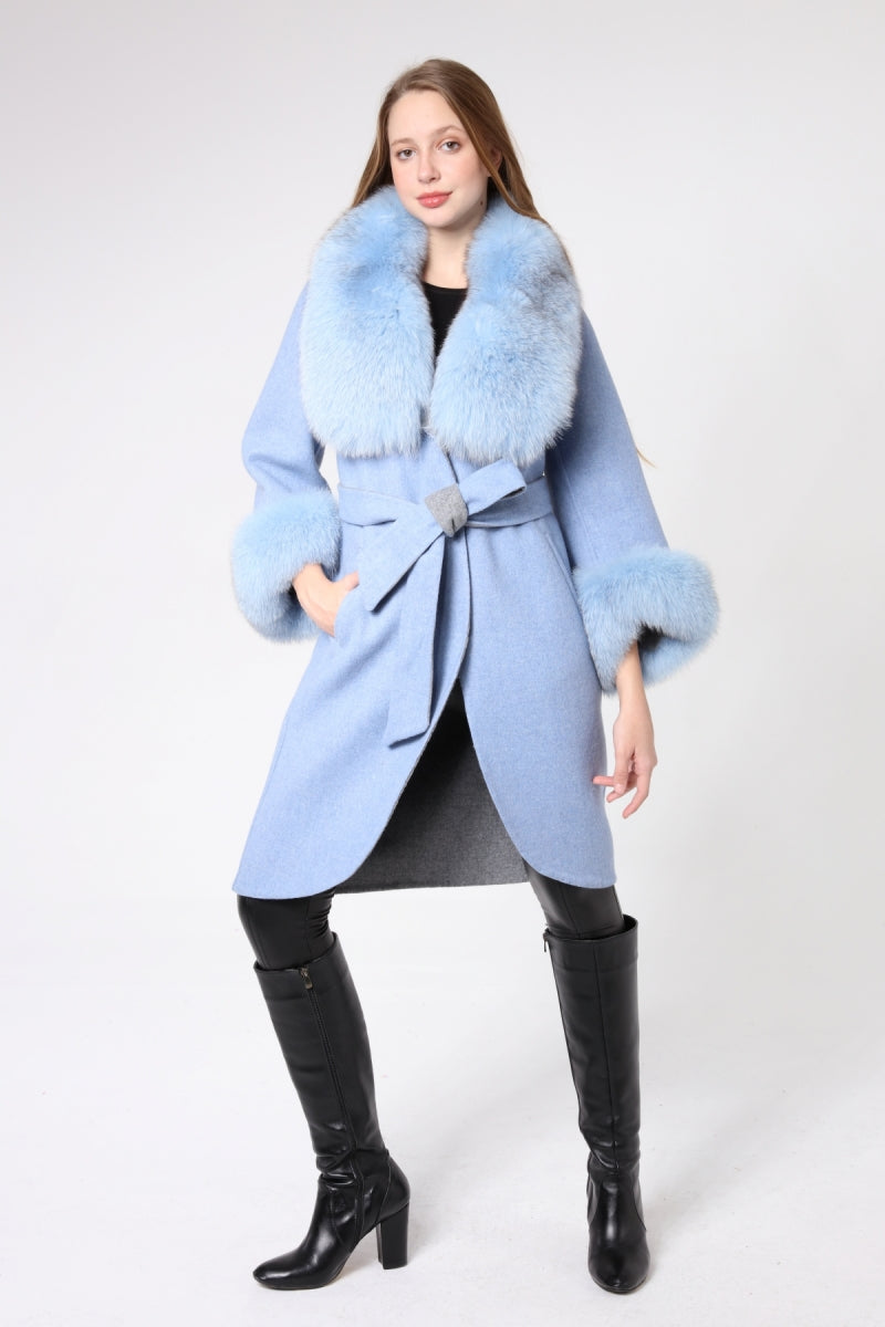 LAVIA Chinchilla Shearling Alpaca Women's Coat